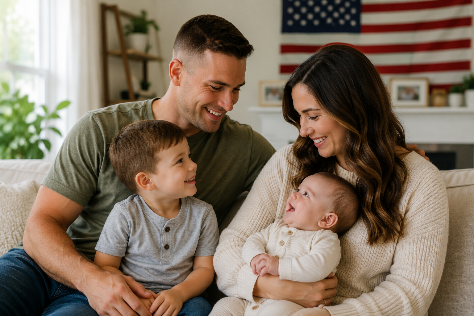 TRICARE family together at home